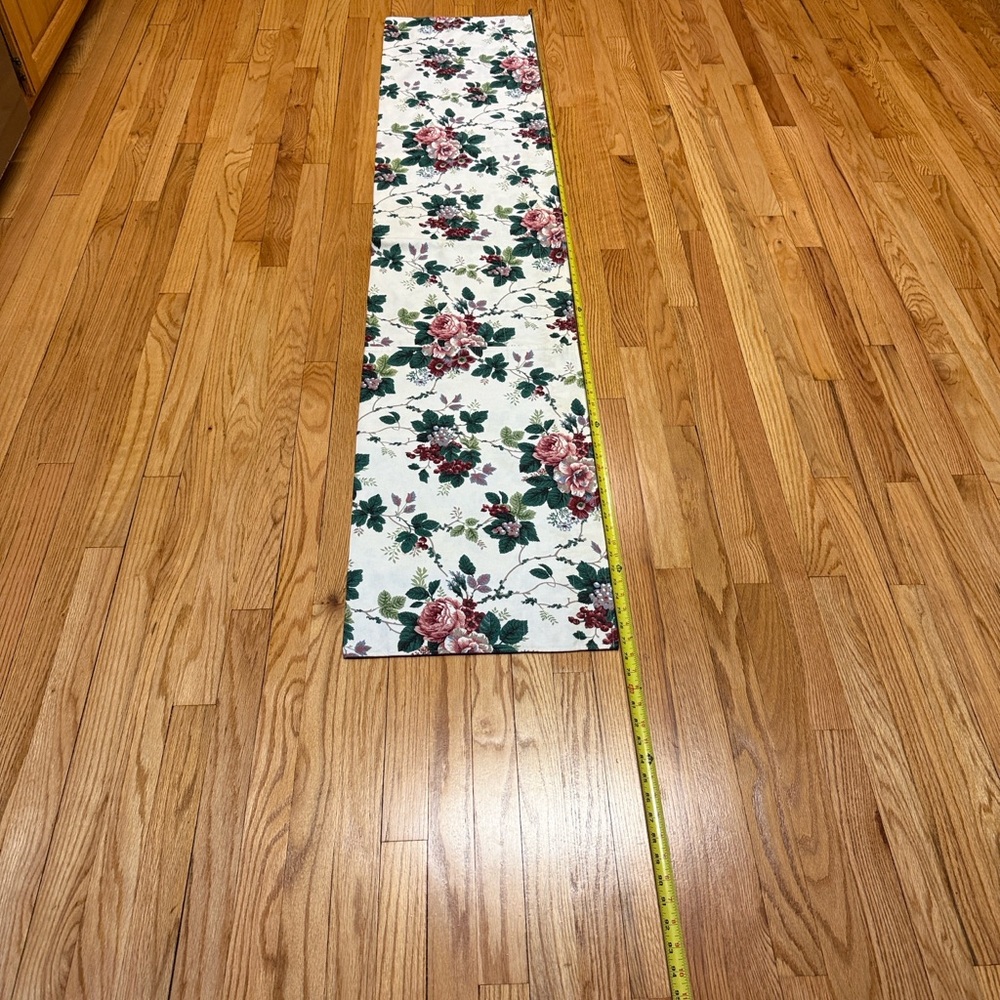 Waverly Valance Pleasant Valley Floral Rod Pocket Valance (1) 77.5" x 15.5"
